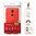 Flexi Slim Carbon Fibre Case for Nokia 8.1 - Brushed Red